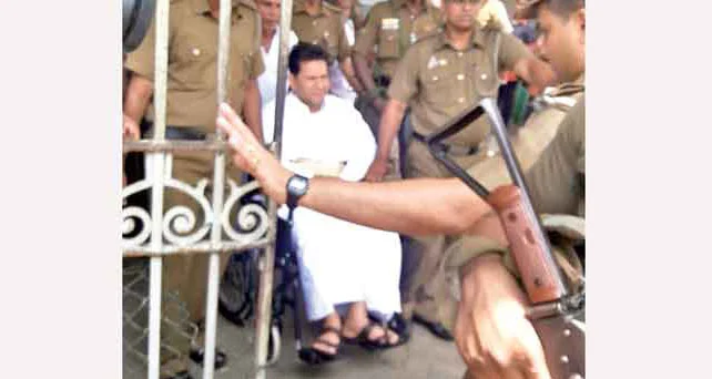 Duminda Silva falls ill in Welikada and is admitted to the National Hospital.